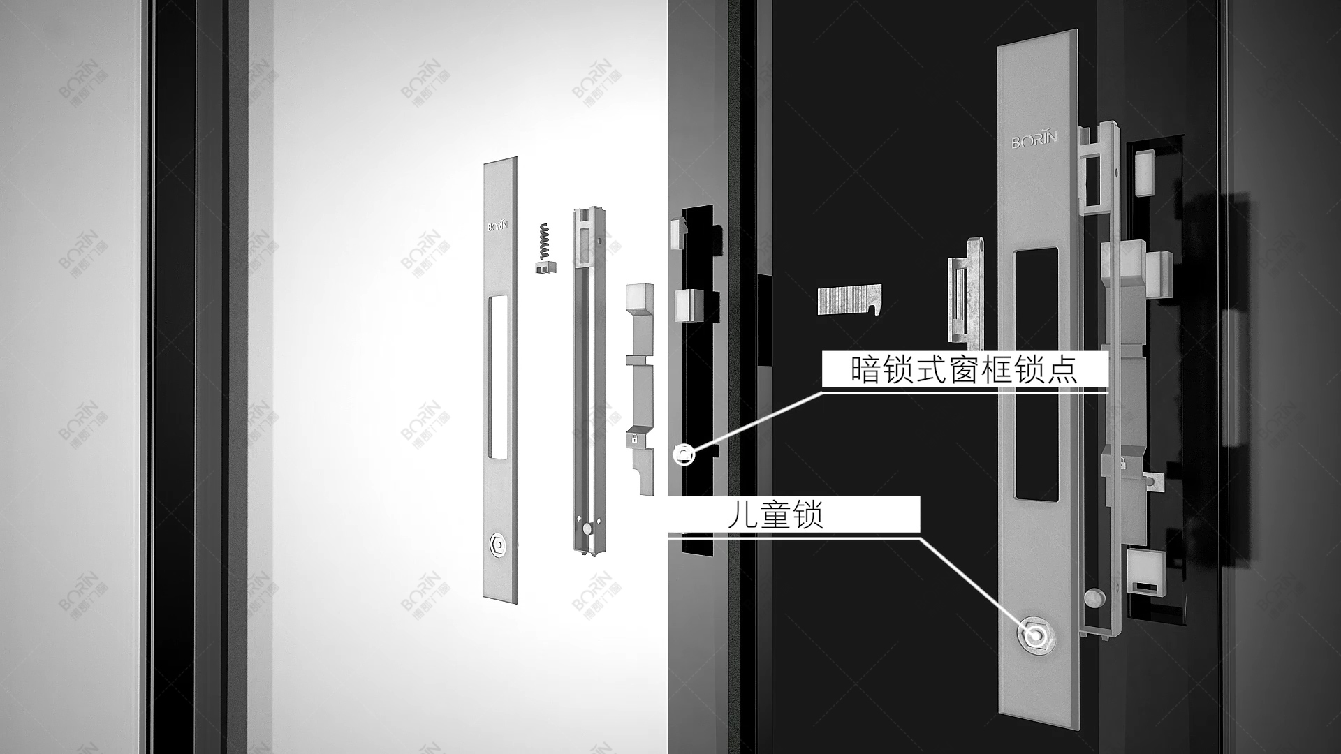 博郡门窗新品上市倾城之光锁点